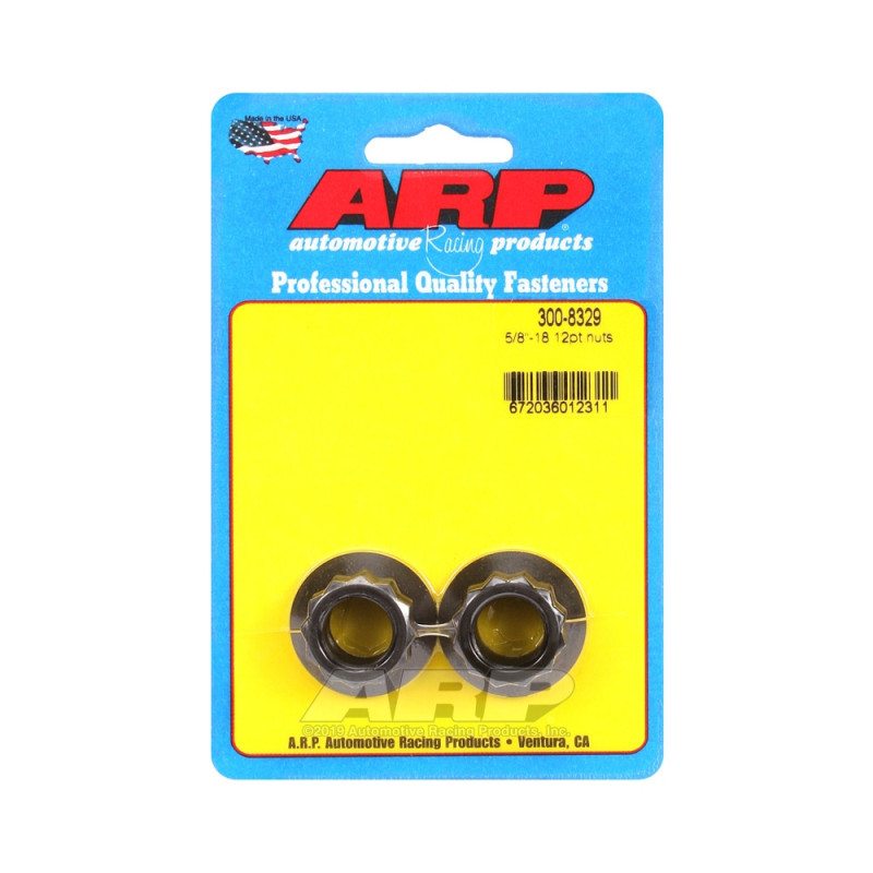 Pack tuercas ARP (2) 5/8-18 - Negro Oxyde 12 ptsArray