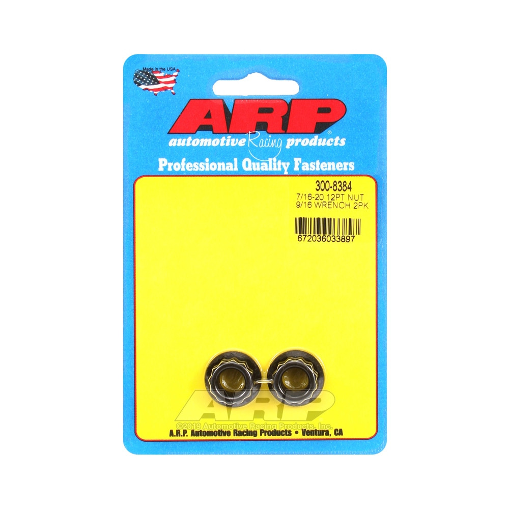 Conjunto de porcas ARP (2) 7/16-20 - Óxido preto, 12 pontosArray
