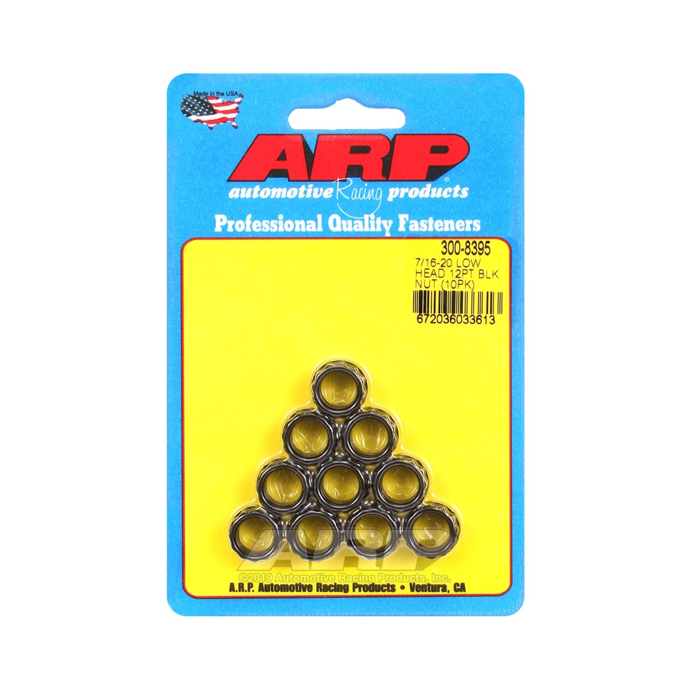 Pack Tuercas ARP (10) 7/16-20 - Negro Oxyde 12 ptsArray