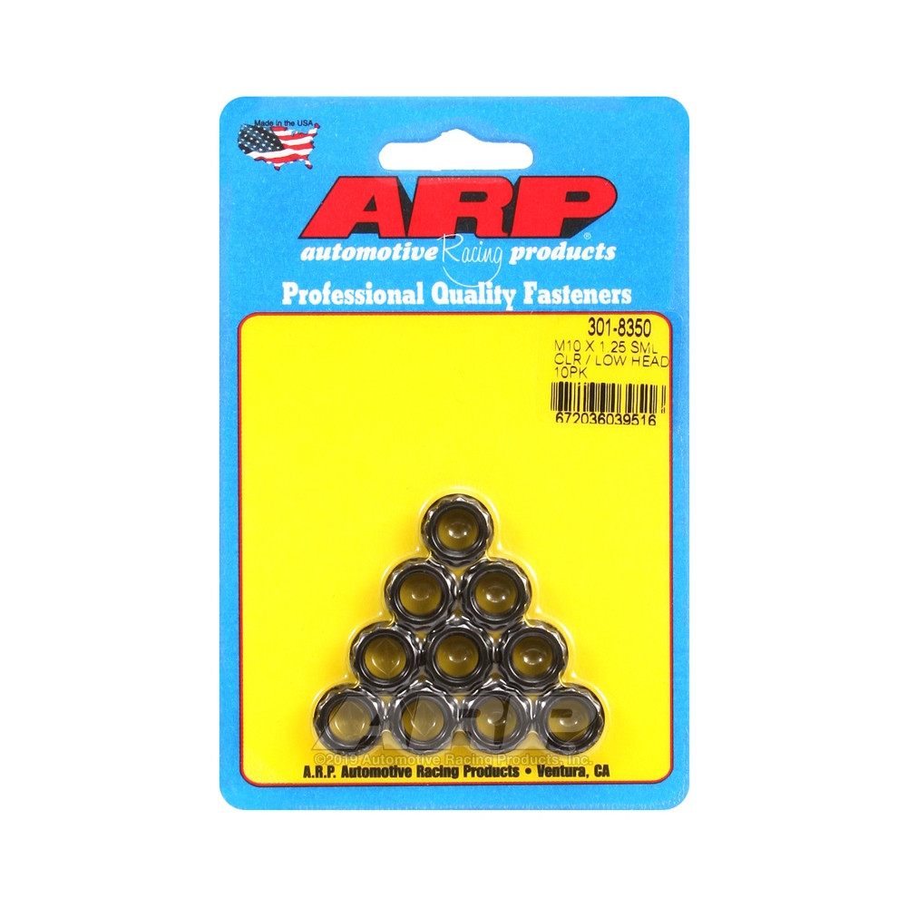 Pack Tuercas ARP (10) M10 x 1.25 - Negro Oxyde 12 ptsArray