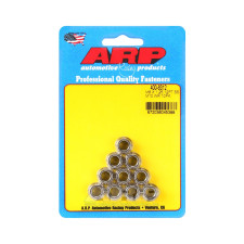 Conjunto de porcas ARP (10) M8 x 1,25 - Aço inoxidável, 12 pontas