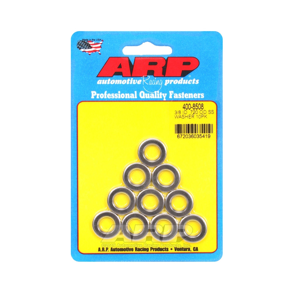 Conjunto (10) anilhas ARP 3/8 - Sem chanfroArray