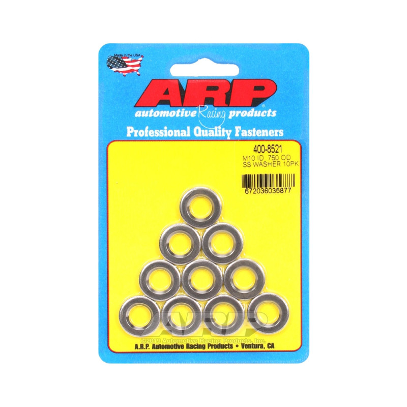 Pack (10) arandelas ARP M10 - Con chaflánArray