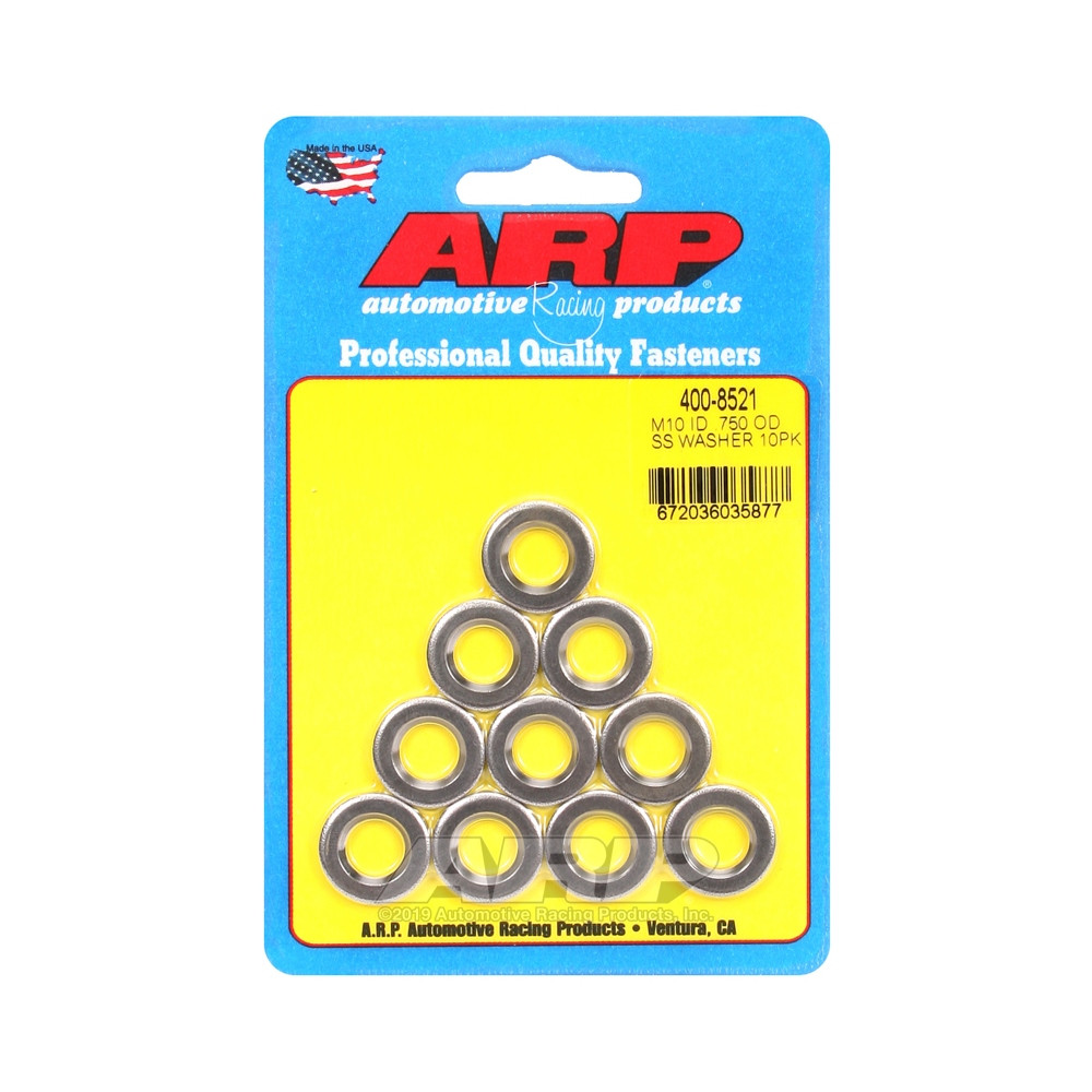 Pack (10) arandelas ARP M10 - Con chaflánArray
