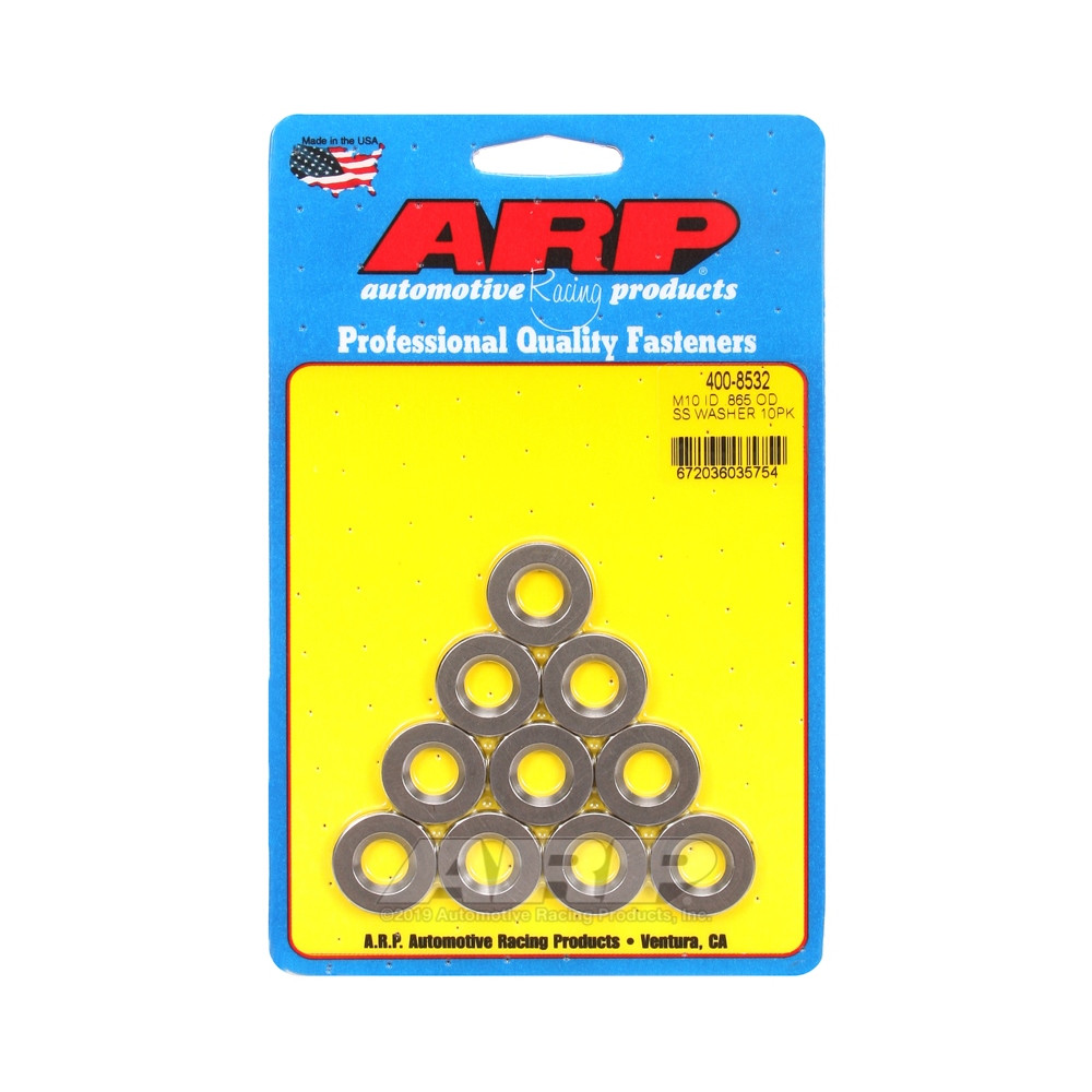 Conjunto (10) de anilhas ARP M10 - Com chanfroArray