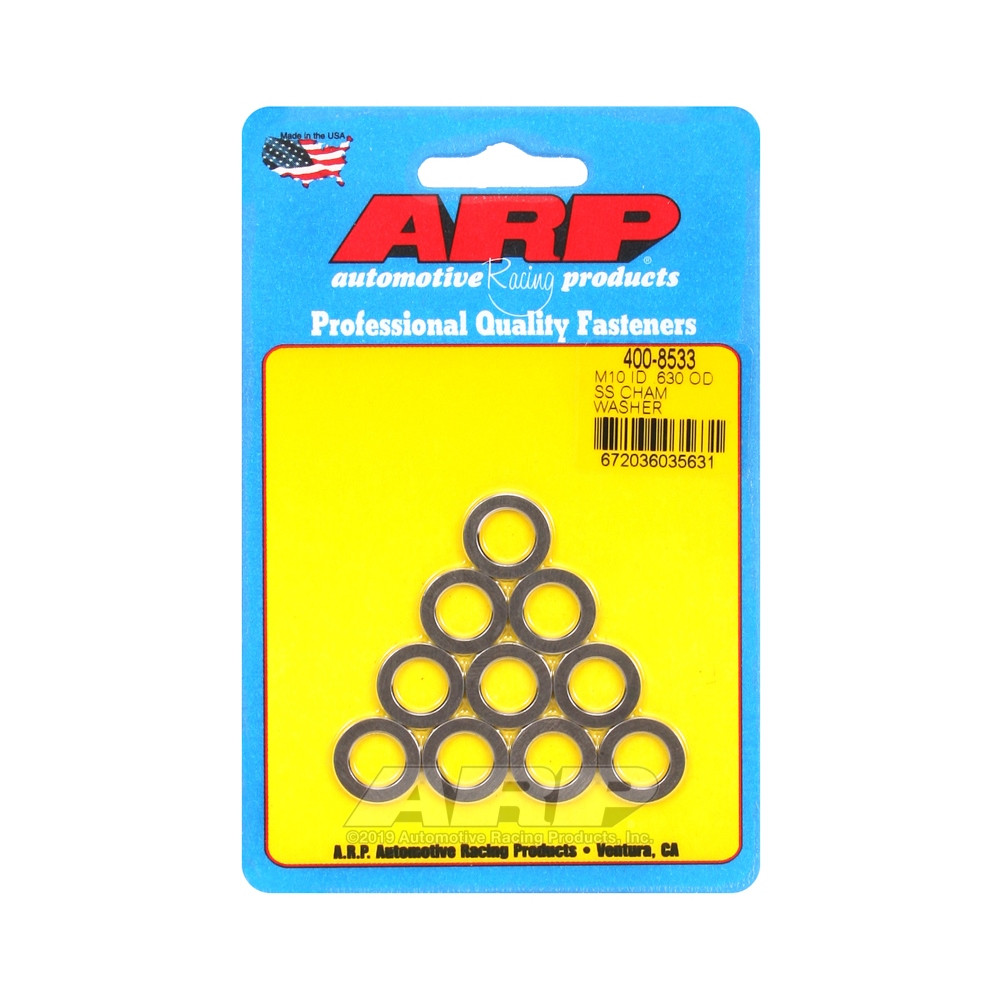 Conjunto (10) de anilhas ARP M10 - Com chanfroArray