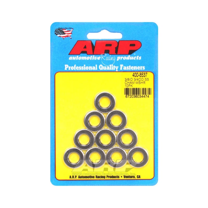 Pacote (10) Arruelas ARP 3/8 - ChanfradoArray