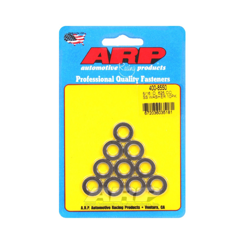 Pack (10) arandelas ARP 5/16 - Con chaflánArray