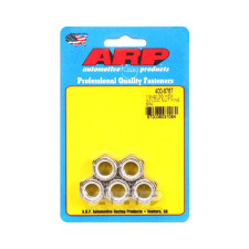Conjunto de porcas ARP (5) 1/2-20 - Aço inoxidável Nyloc hexagonal