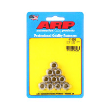 Conjunto de porcas ARP (10) 5/16-18 - Aço inoxidável 12 pts