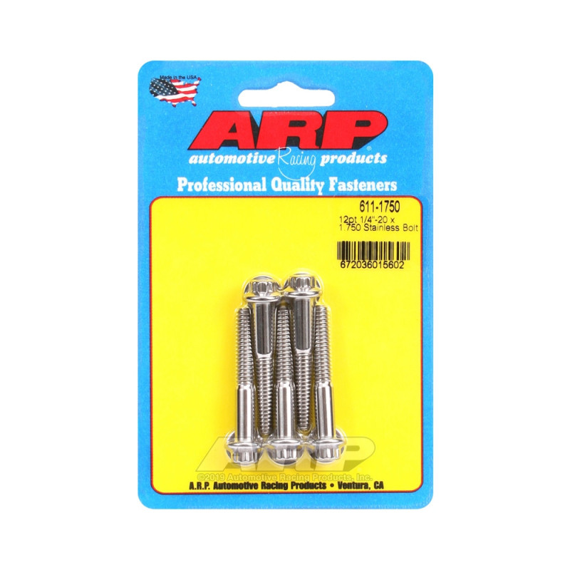 Perno Universal ARP 1/4-20 - Acero inoxidable 12 Pts x5Array