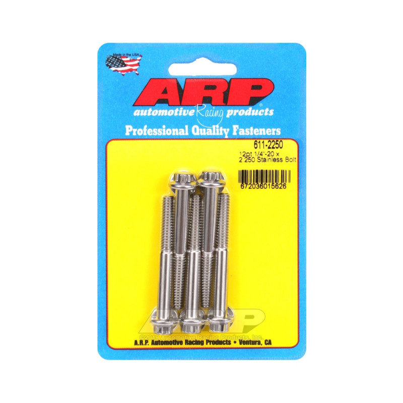Perno Universal ARP 1/4-20 - Acero inoxidable 12 Pts x5Array