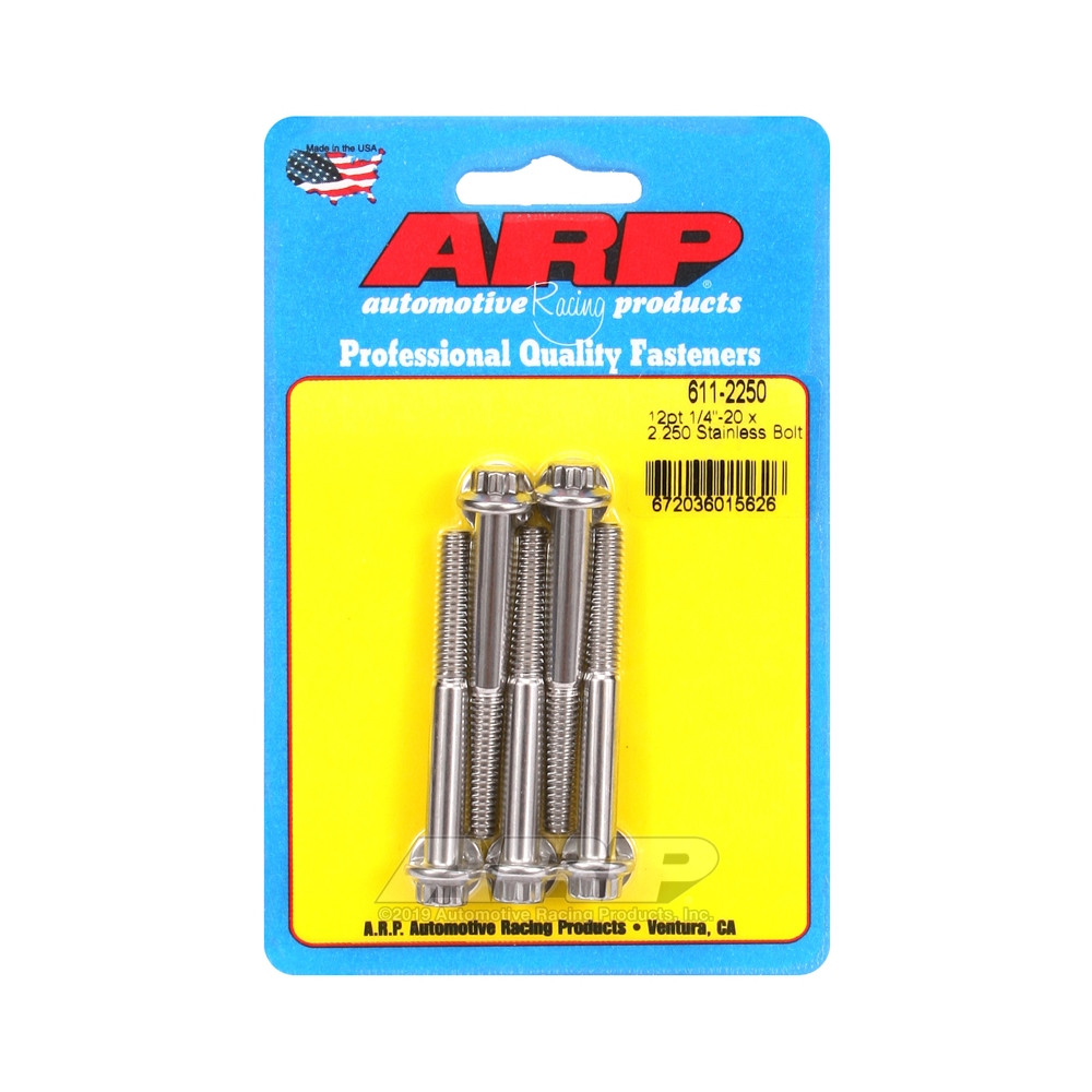 Perno Universal ARP 1/4-20 - Acero inoxidable 12 Pts x5Array