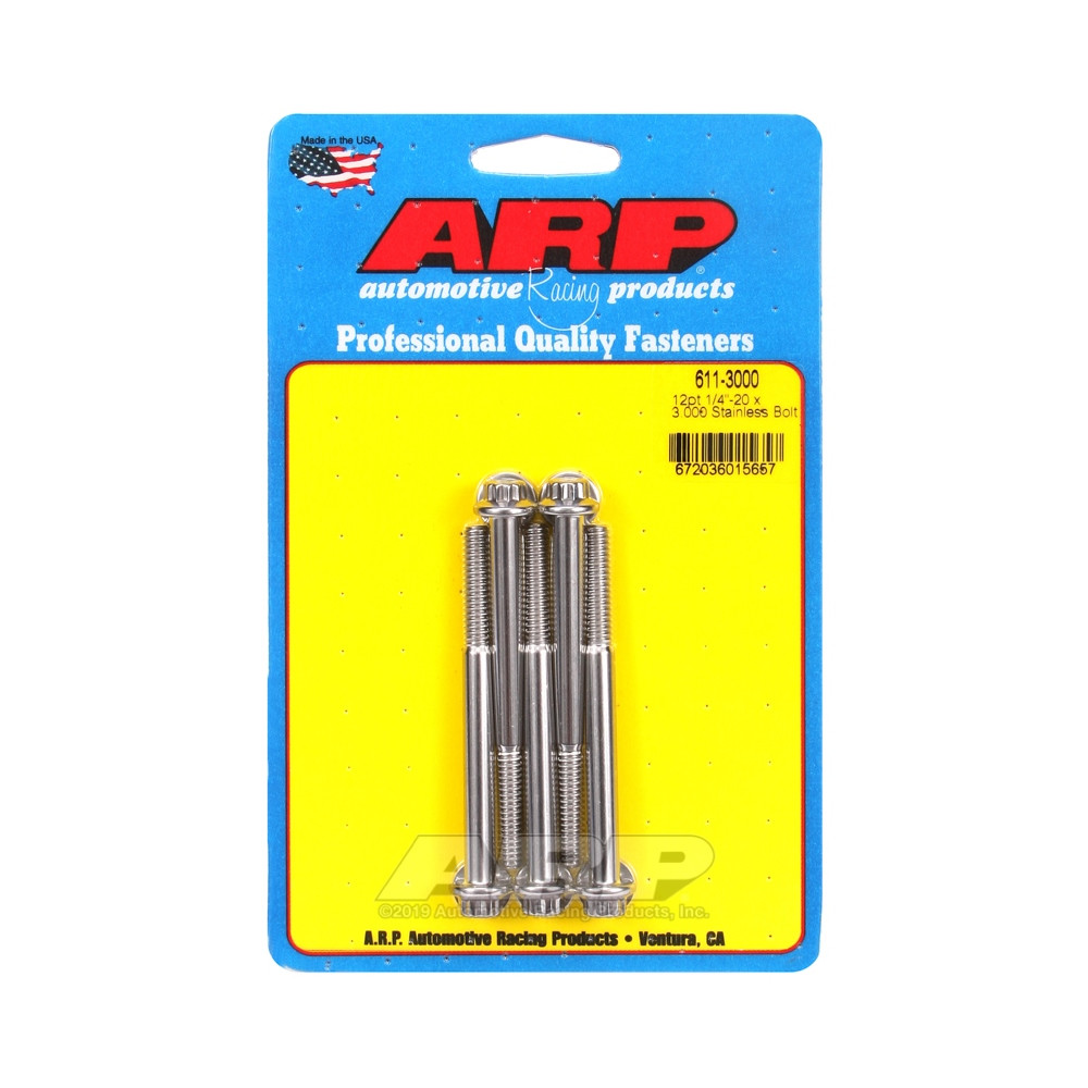 Perno Universal ARP 1/4-20 - Acero inoxidable 12 Pts x5Array