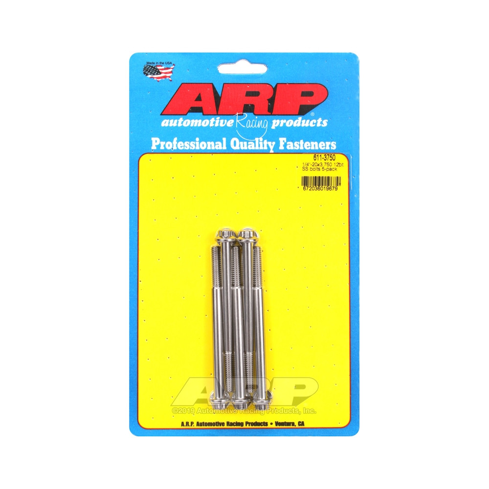 Perno Universal ARP 1/4-20 - Acero inoxidable 12 Pts x5Array