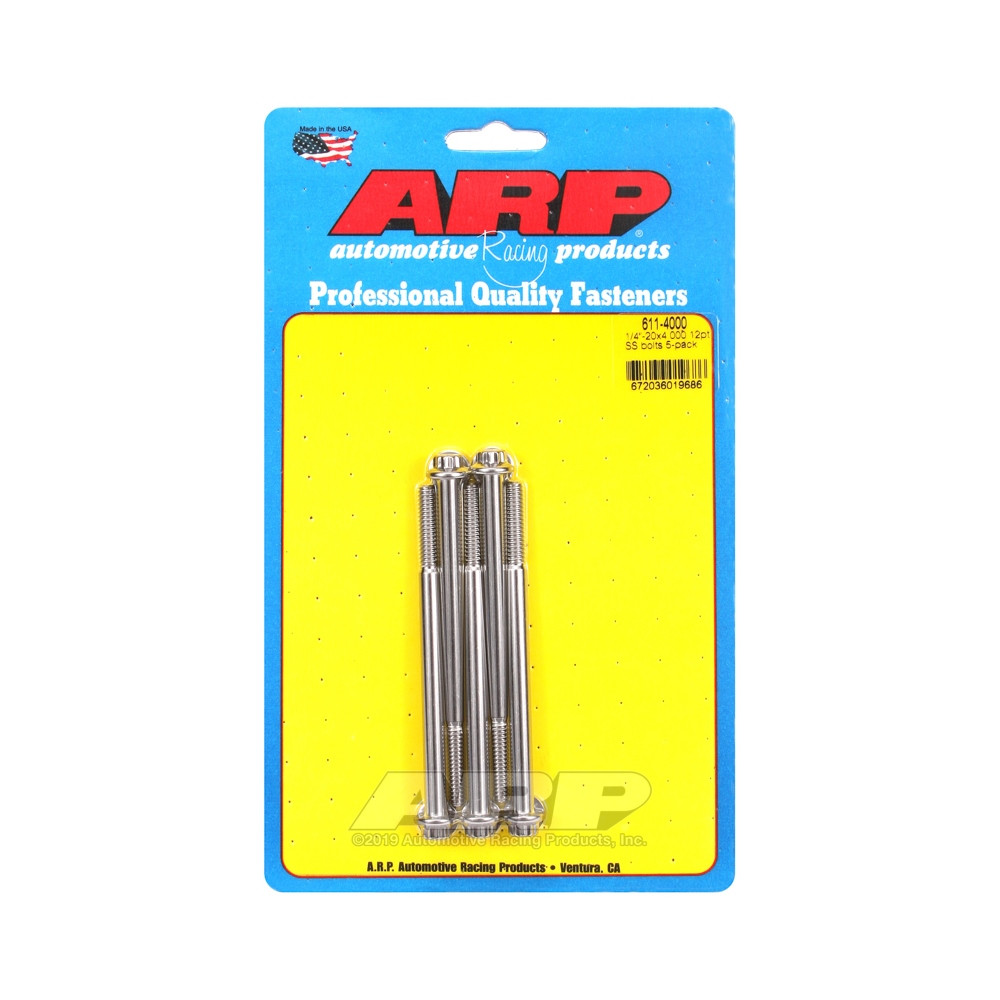 Parafuso Universal ARP 1/4-20 - Aço Inoxidável 12 Pts x5Array