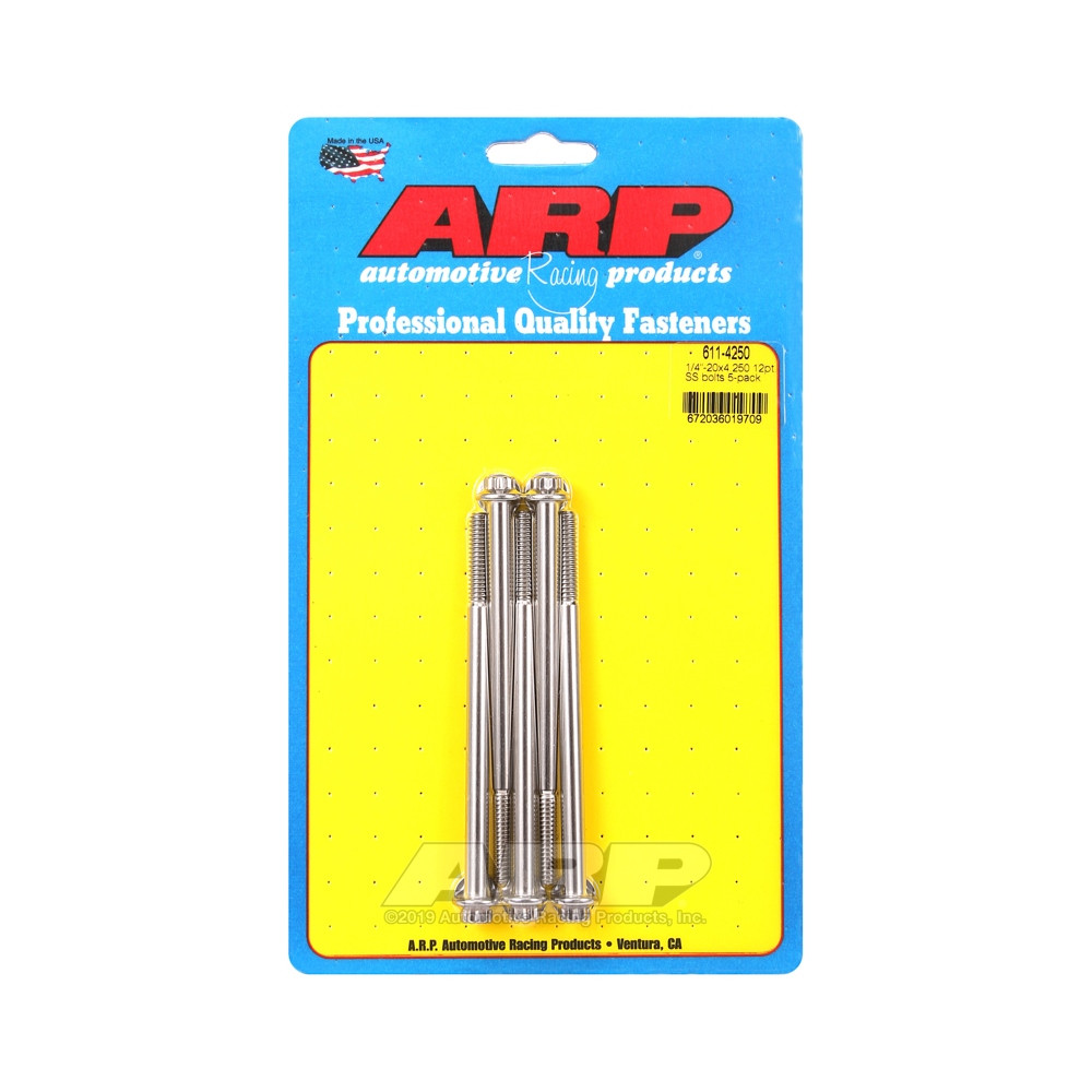 Perno Universal ARP 1/4-20 - Acero inoxidable 12 Pts x5Array