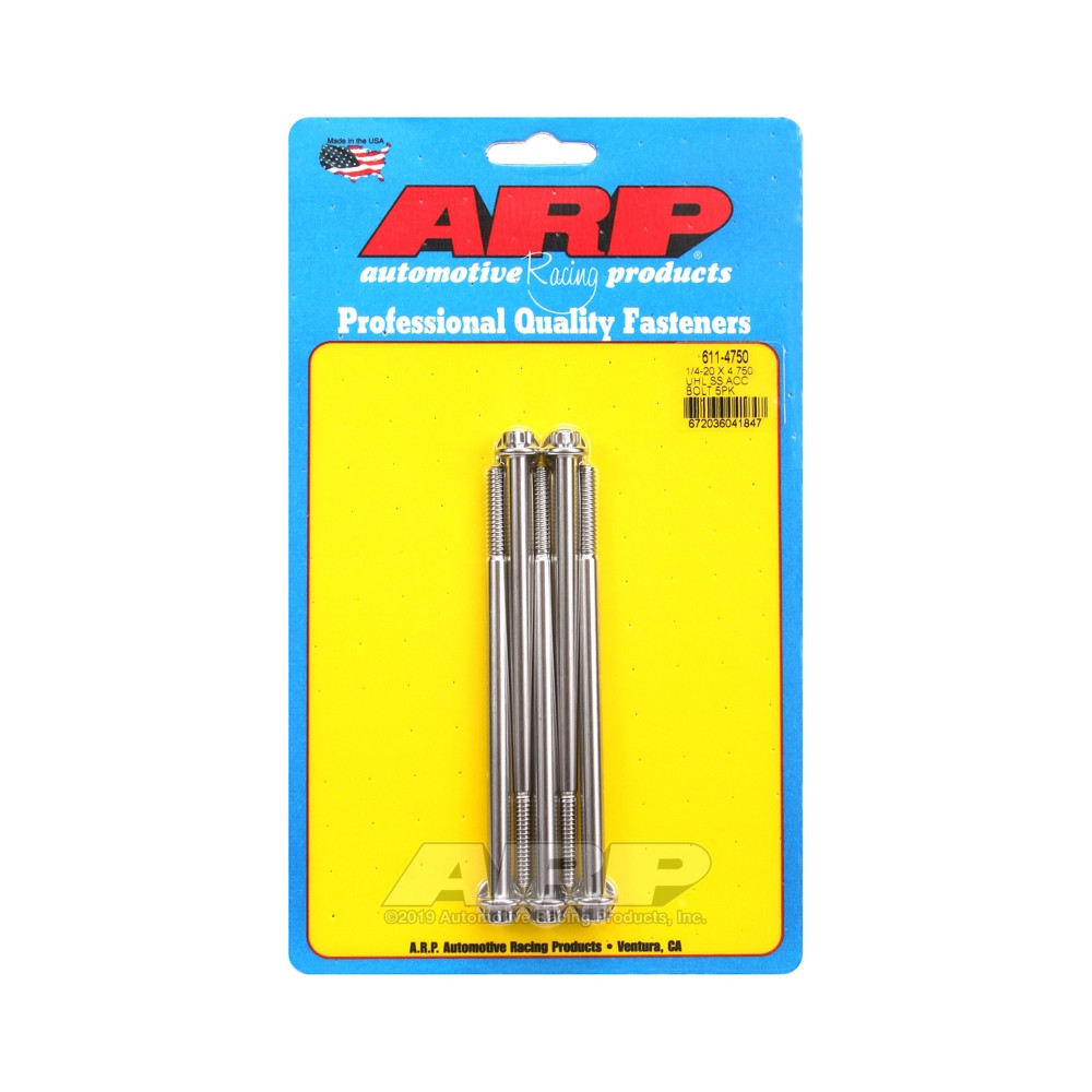 Perno Universal ARP 1/4-20 - Acero inoxidable 12 Pts x5Array