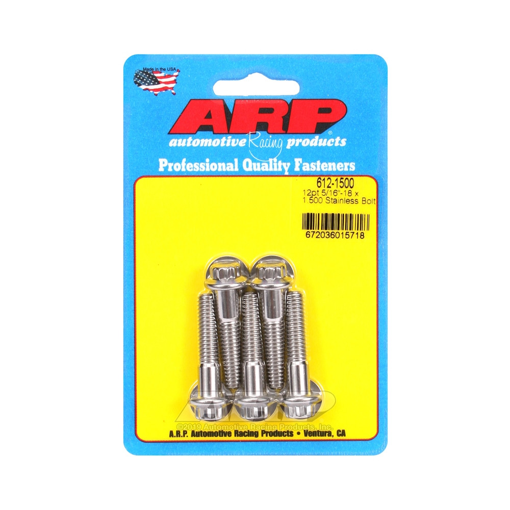 Perno Universal ARP 5/16-18 - Acero Inoxidable 12 Pts x5Array