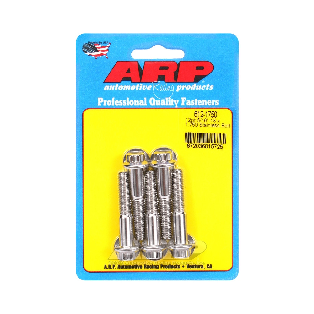 Perno Universal ARP 5/16-18 - Acero Inoxidable 12 Pts x5Array