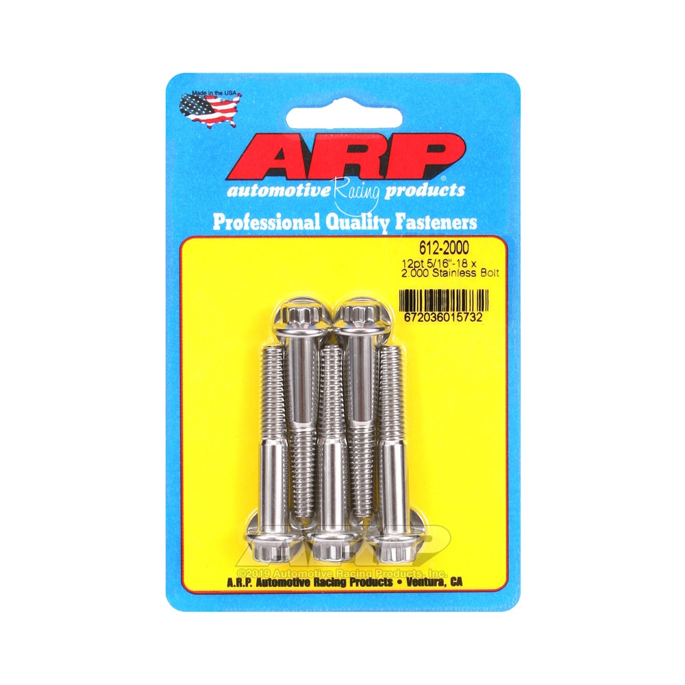 Perno Universal ARP 5/16-18 - Acero Inoxidable 12 Pts x5Array