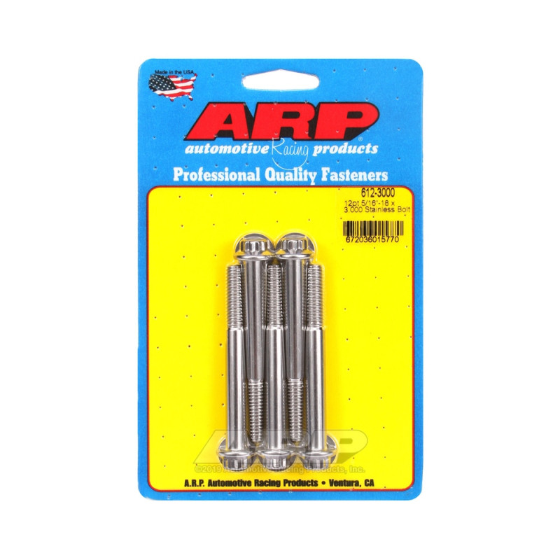 Perno Universal ARP 5/16-18 - Acero Inoxidable 12 Pts x5Array