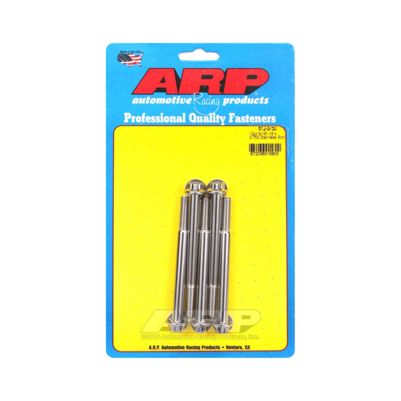 Parafuso Universal ARP 5/16-18 - Aço Inoxidável 12 Pts x5Array