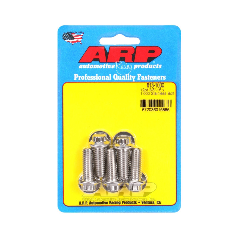 ARP Parafuso universal de cabeça pequena 3/8-16 - Aço inoxidável 12 pts x5Array
