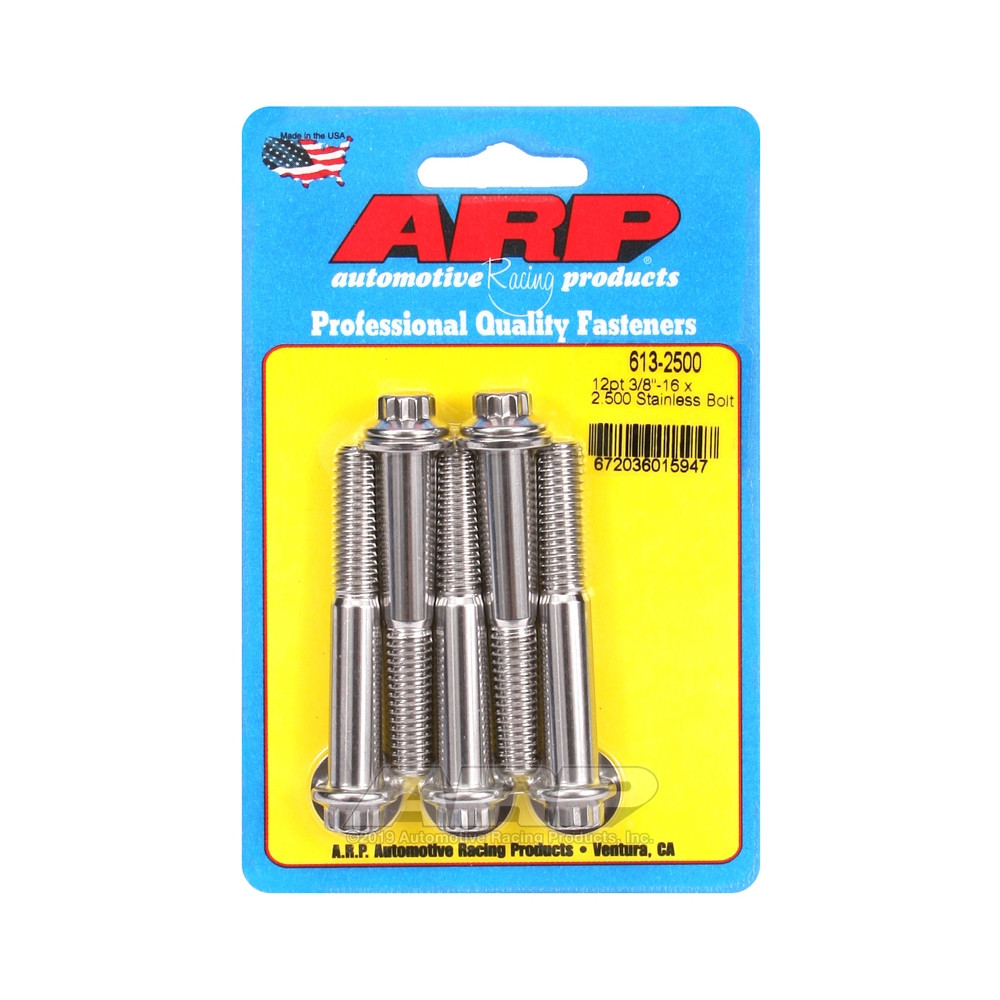 ARP Tornillo universal cabeza pequeña 3/8-16 - Acero inoxidable 12 pts x5Array