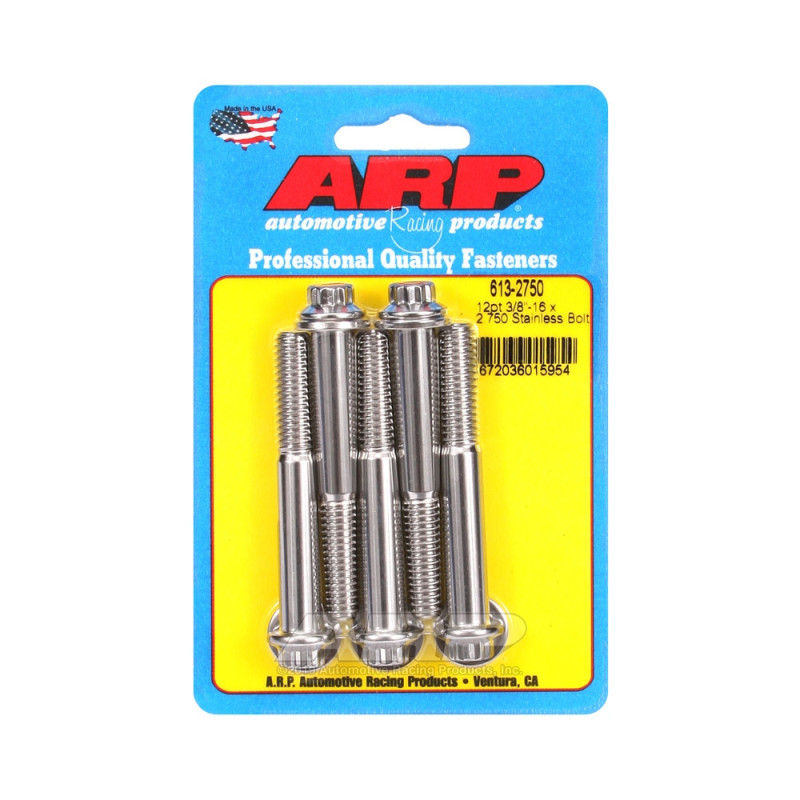 ARP Parafuso universal de cabeça pequena 3/8-16 - Aço inoxidável 12 pts x5Array