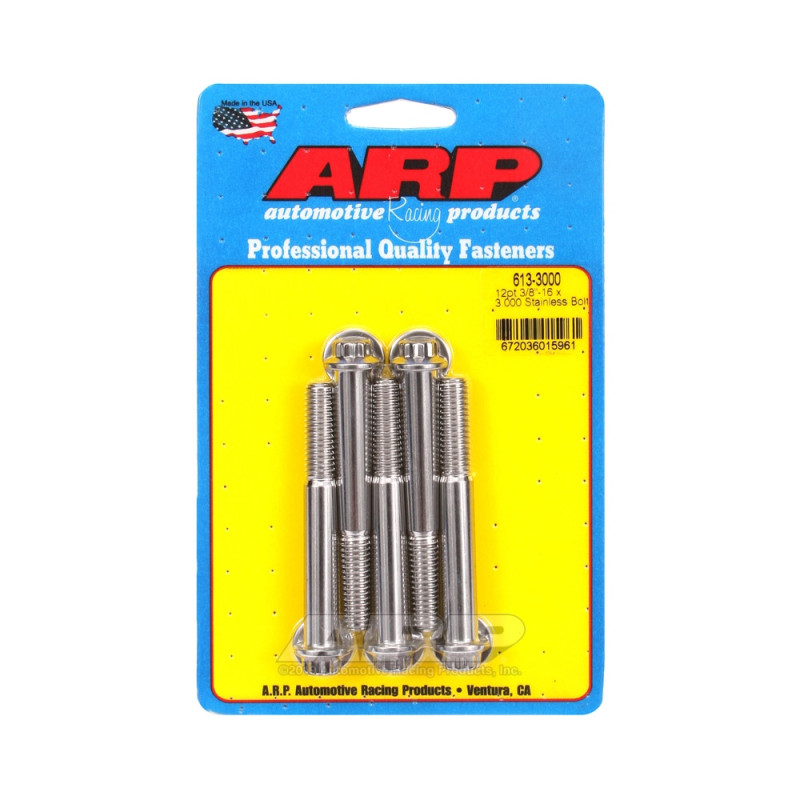 ARP Tornillo universal cabeza pequeña 3/8-16 - Acero inoxidable 12 pts x5Array