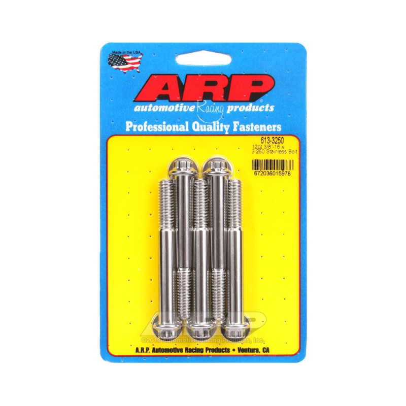 ARP Tornillo universal cabeza pequeña 3/8-16 - Acero inoxidable 12 pts x5Array