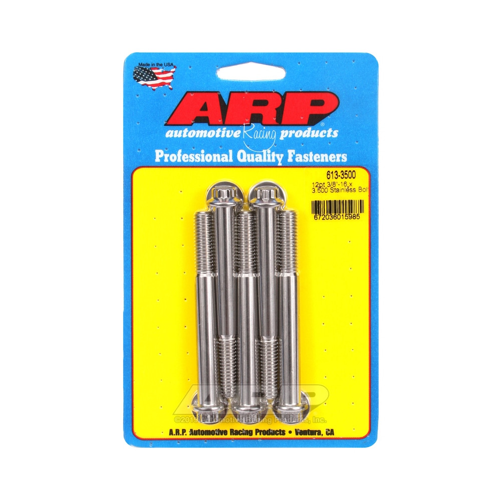 ARP Tornillo universal cabeza pequeña 3/8-16 - Acero inoxidable 12 pts x5Array