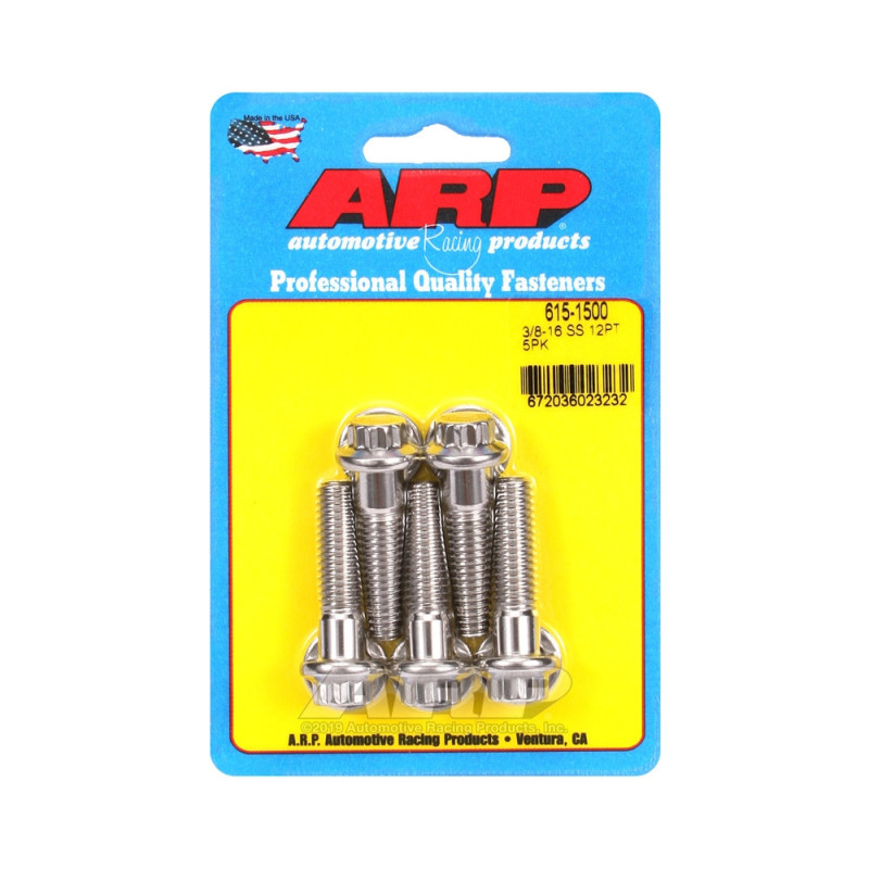ARP Universal perno de cabeza STD 3/8-16 - Acero inoxidable 12 Pts x5Array