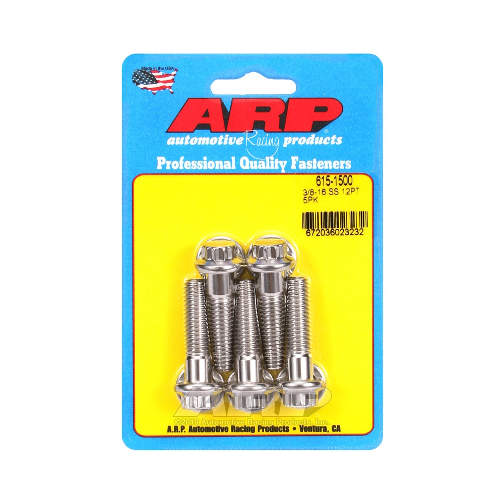 Parafusaria universal ARP com cabeça STD 3/8-16 - Aço inoxidável, 12 pontos x 5Array