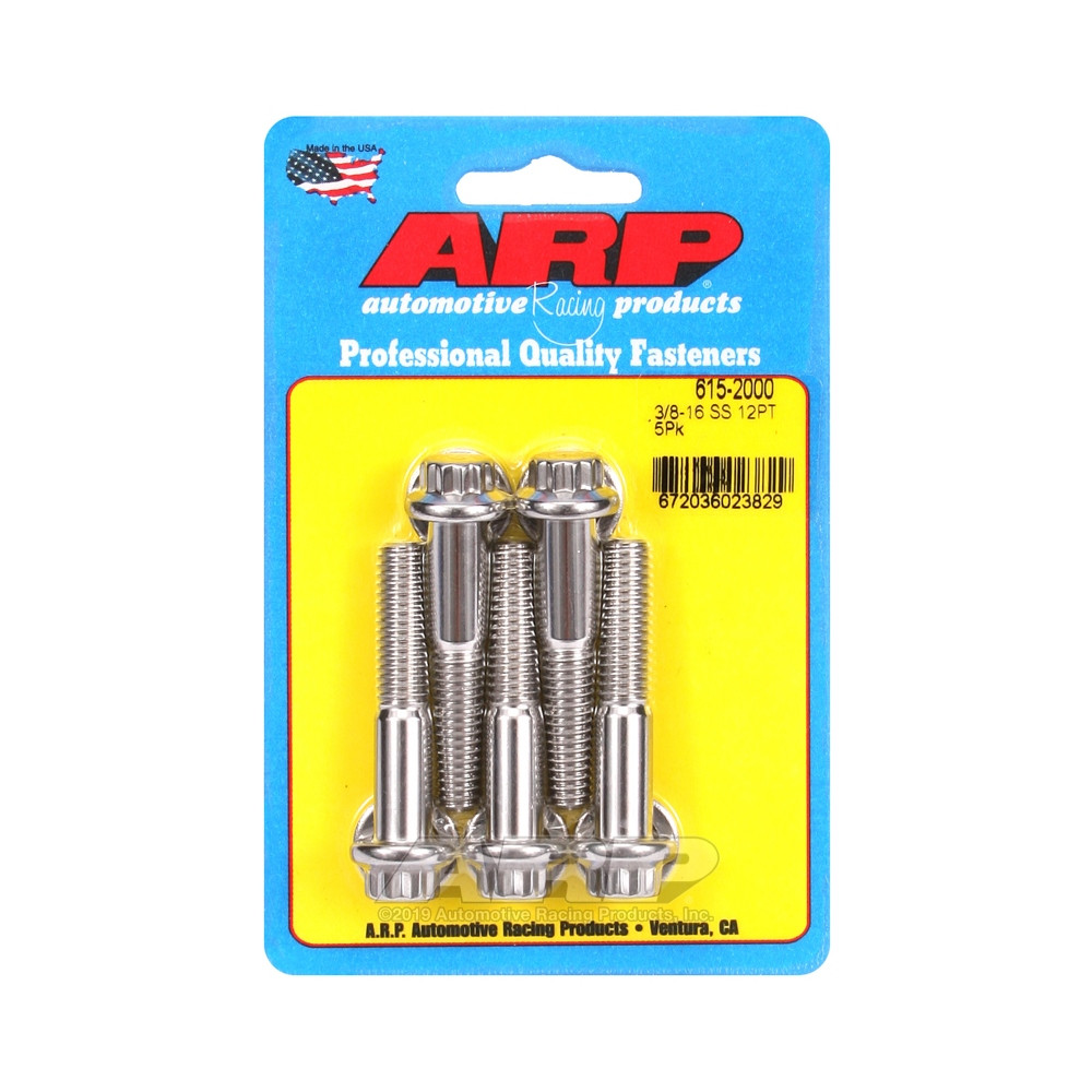 ARP Universal perno de cabeza STD 3/8-16 - Acero inoxidable 12 Pts x5Array