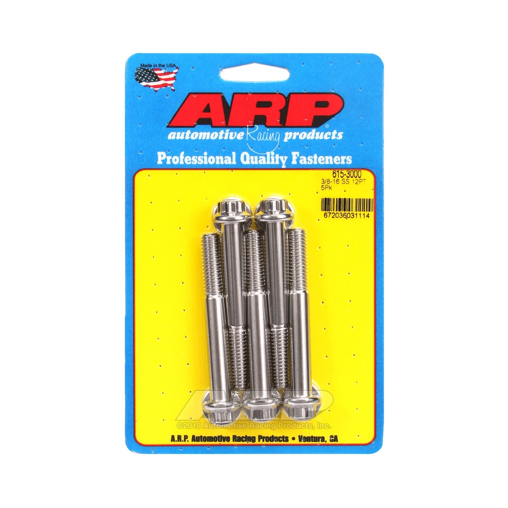 ARP Universal perno de cabeza STD 3/8-16 - Acero inoxidable 12 Pts x5Array