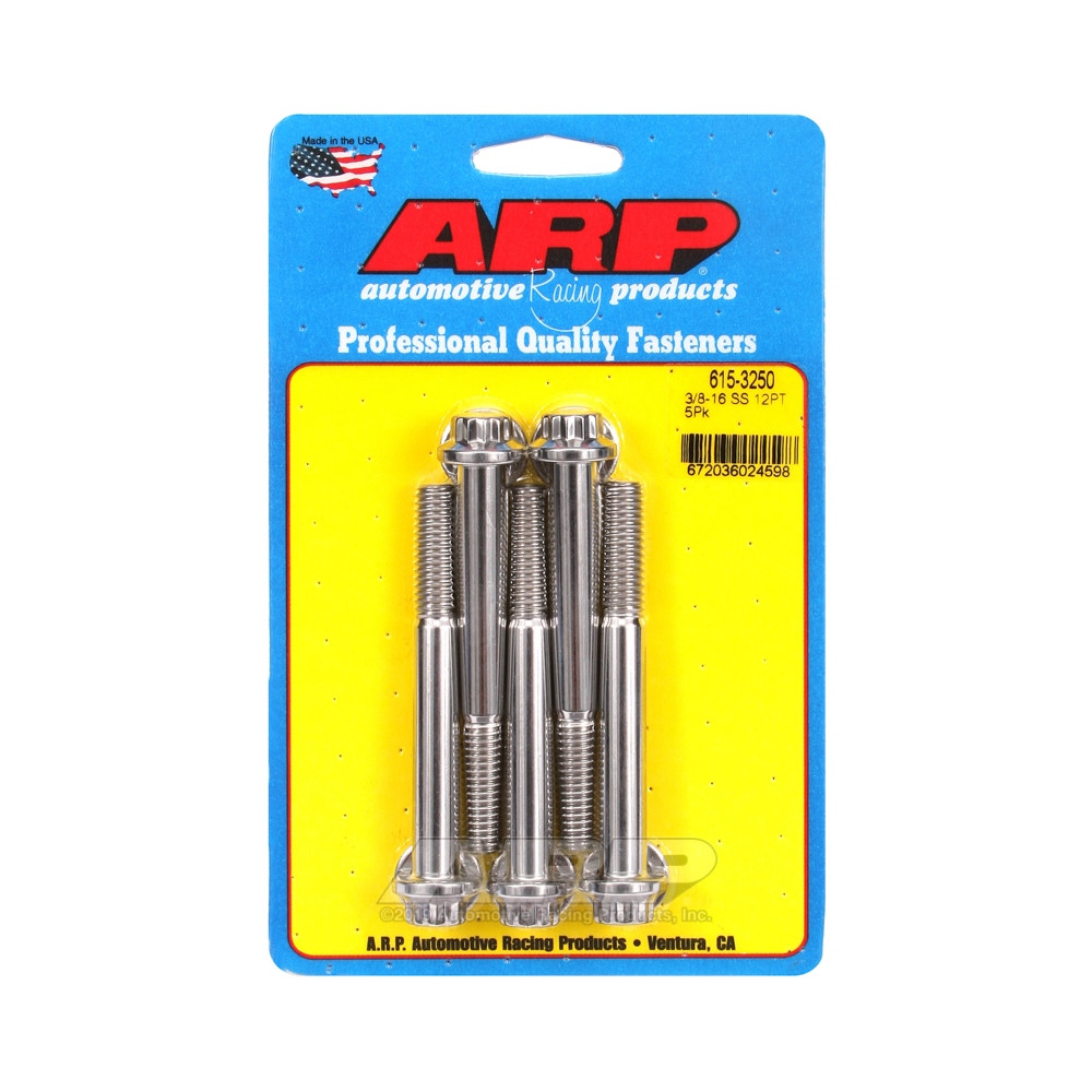 Parafusaria universal ARP com cabeça STD 3/8-16 - Aço inoxidável, 12 pontos x 5Array