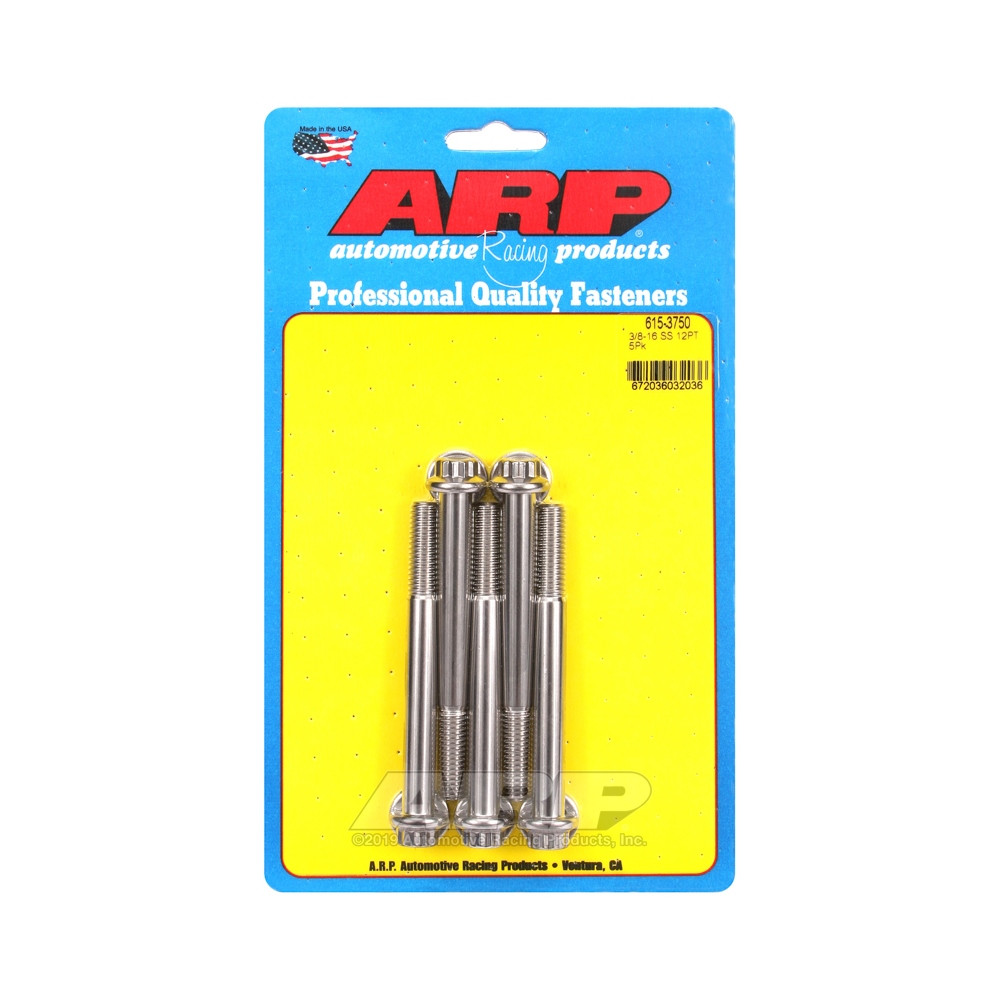 Parafusaria universal ARP com cabeça STD 3/8-16 - Aço inoxidável, 12 pontos x 5Array