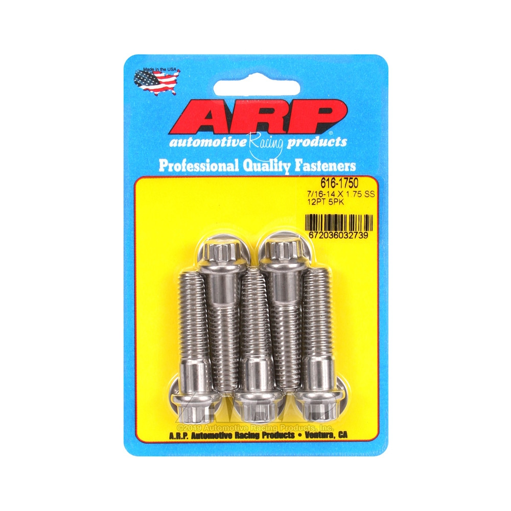 Parafusaria universal ARP 7/16-14 - Aço inoxidável, 12 pontas x 5Array
