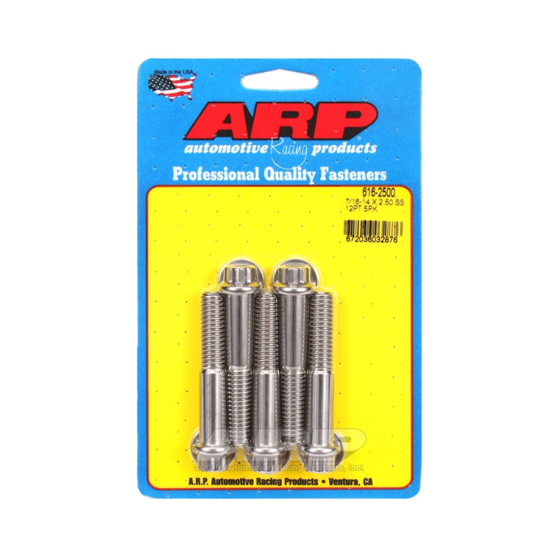 Perno Universal ARP 7/16-14 - Acero Inoxidable 12 Pts x5Array