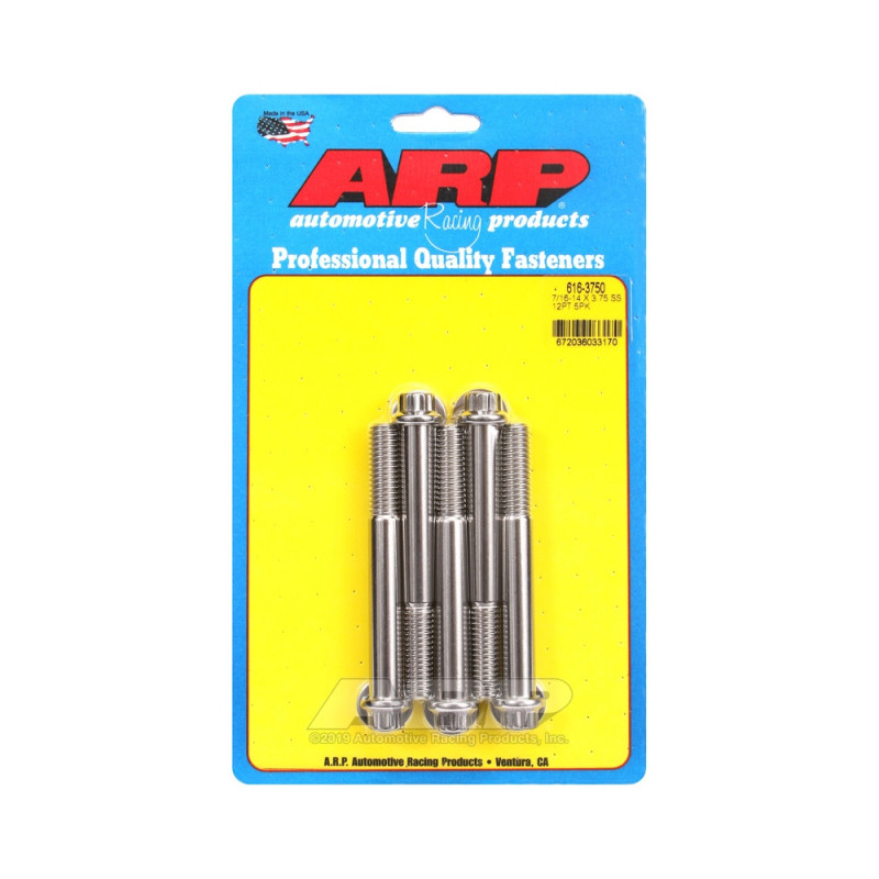 Parafusaria universal ARP 7/16-14 - Aço inoxidável, 12 pontas x 5Array