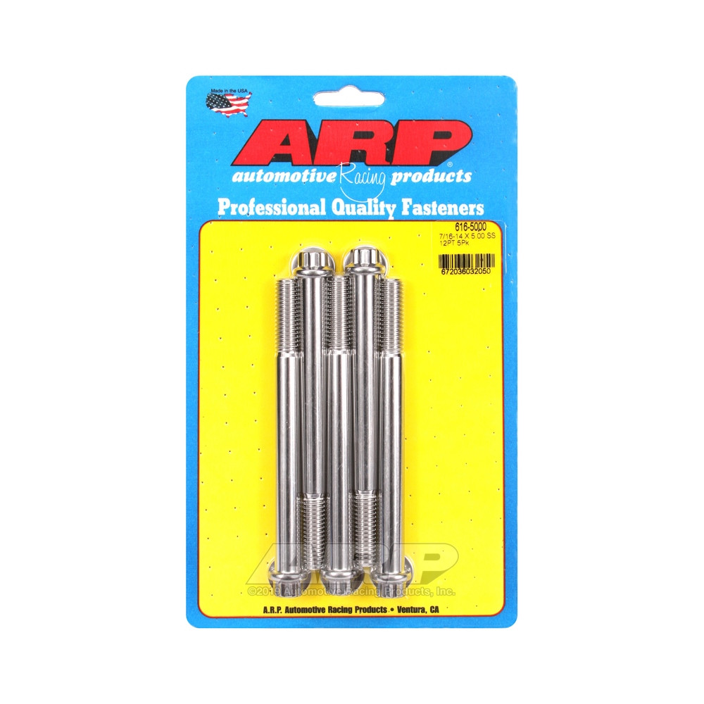 Parafusaria universal ARP 7/16-14 - Aço inoxidável, 12 pontas x 5Array