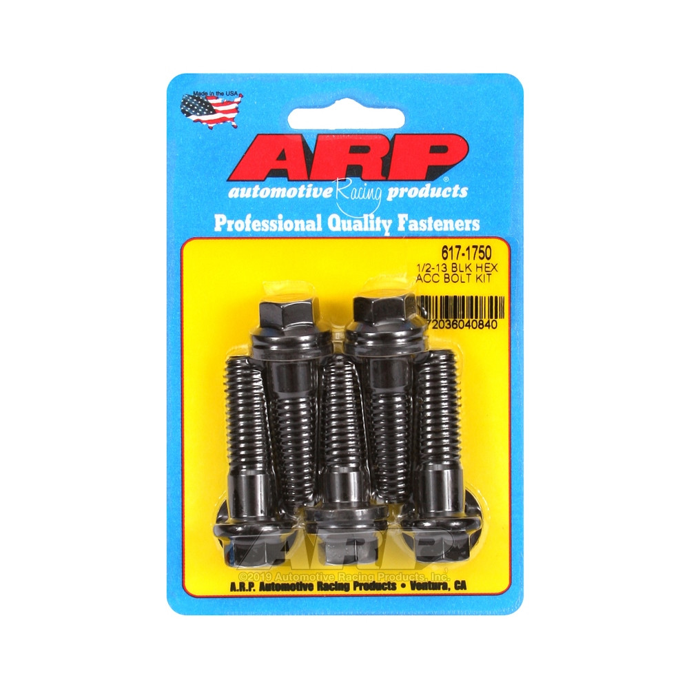 Perno Universal ARP 1/2-13 - Óxido negro hexagonal x5Array