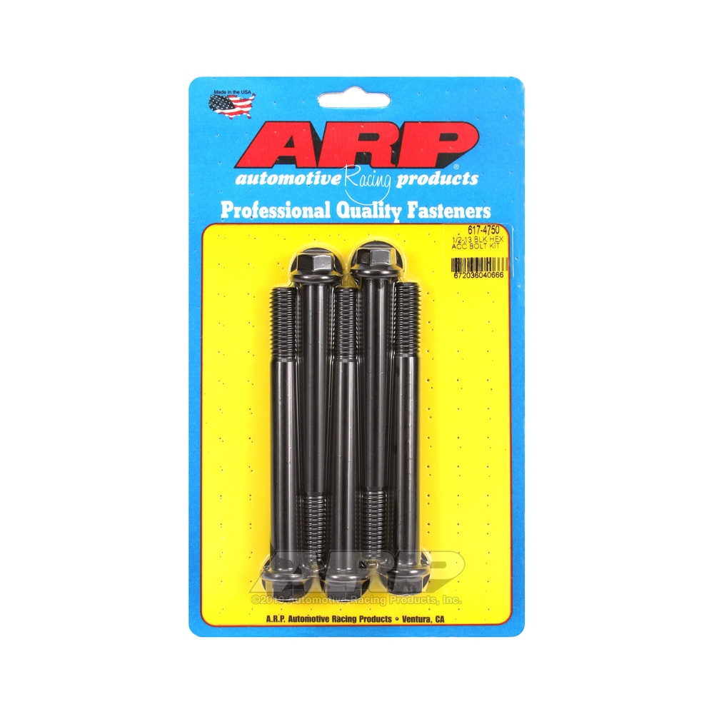 Perno Universal ARP 1/2-13 - Óxido negro hexagonal x5Array