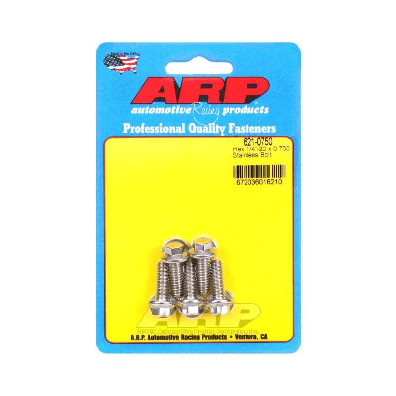 Parafusaria universal ARP 1/4-20 - Aço inoxidável, cabeça sextavada, x5Array