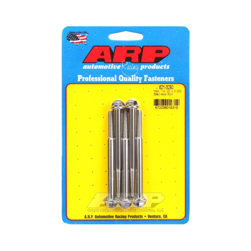 Perno universal ARP 1/4-20 - Acero inoxidable hexagonal x5Array