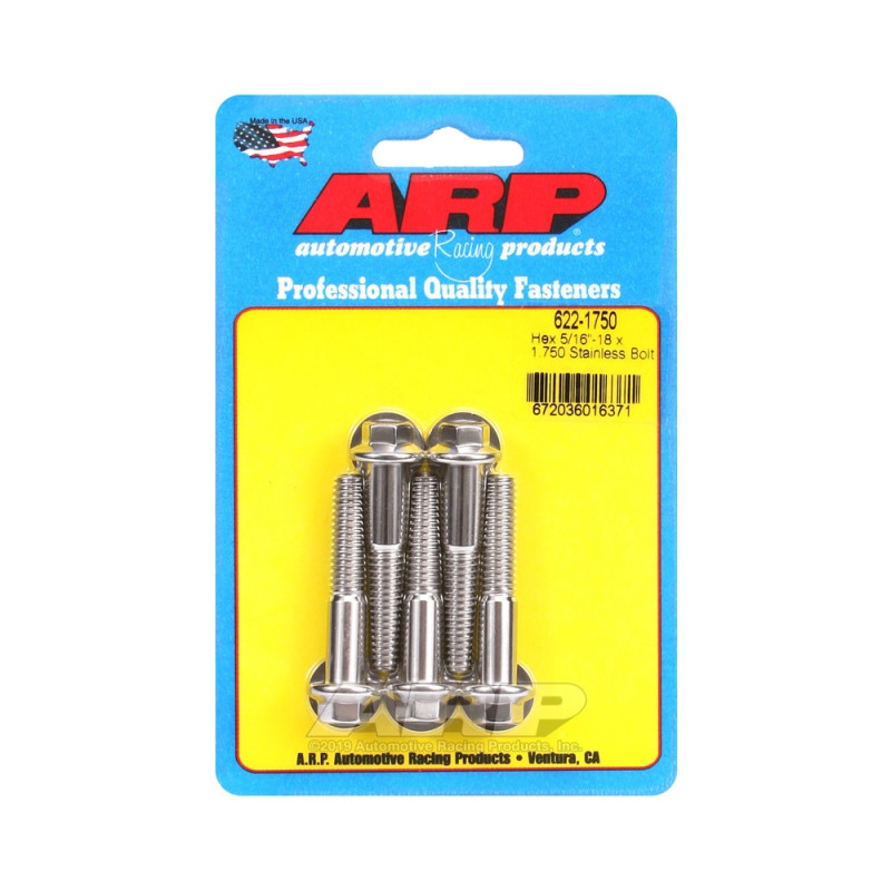 Perno Universal ARP 5/16-18 - Acero inoxidable hexagonal x5Array