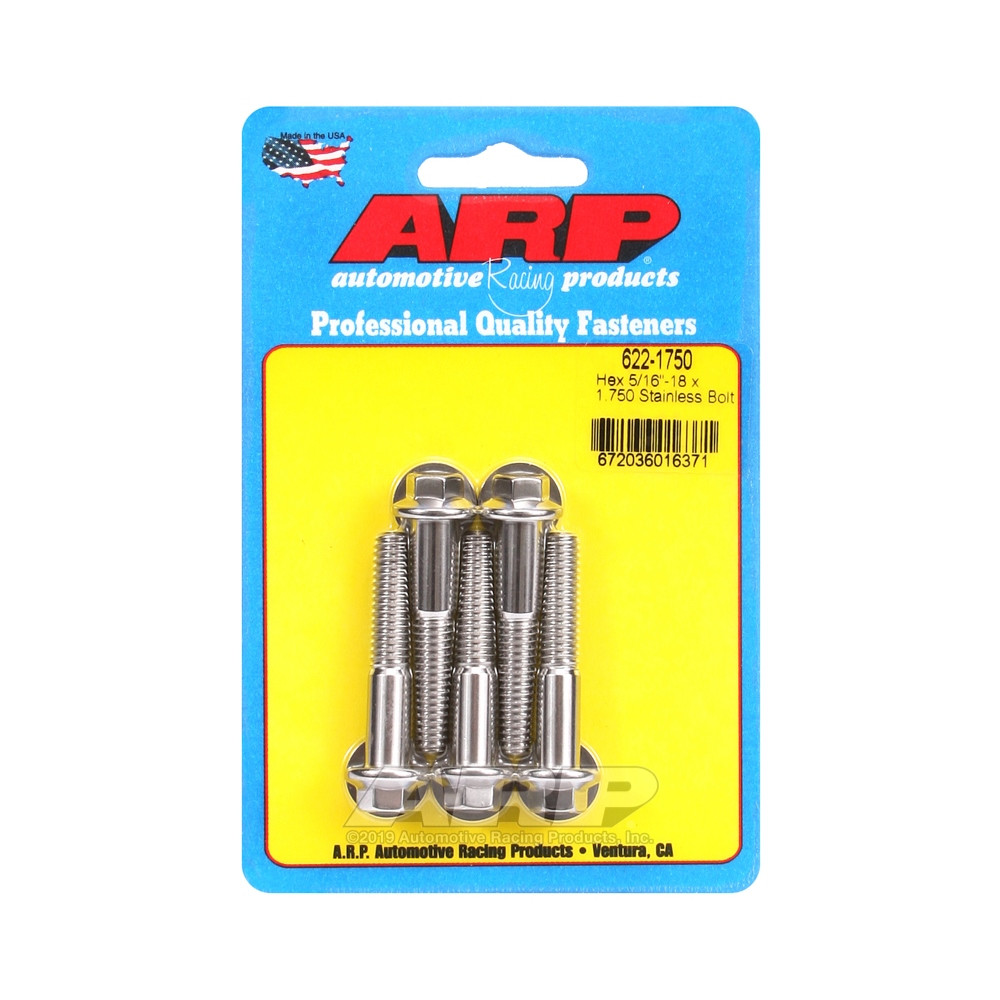 Perno Universal ARP 5/16-18 - Acero inoxidable hexagonal x5Array