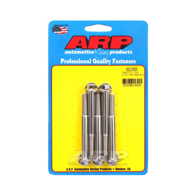 Perno Universal ARP 5/16-18 - Acero inoxidable hexagonal x5Array